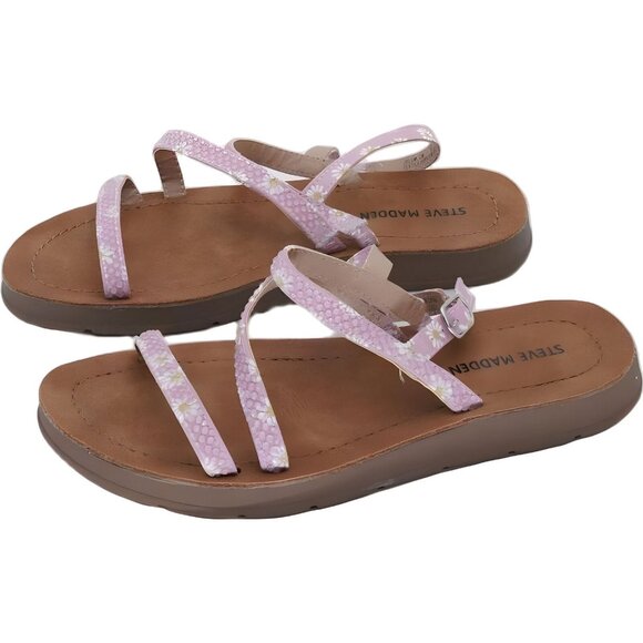 Steve Madden Rhinestone Daisy Sandals for Girls Size 2 - Picture 2 of 6